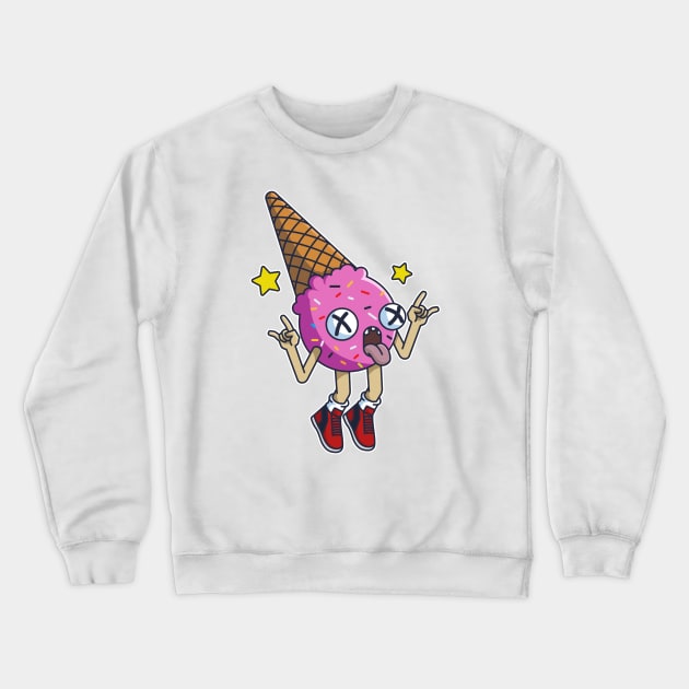 Ice Cream Cone Crewneck Sweatshirt by rudypagnel